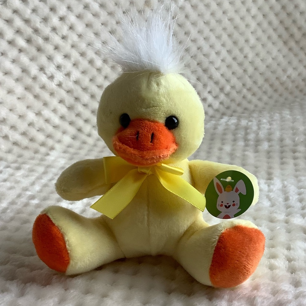 Cute Little Plush Yellow Duck Stuffed Animal Toy